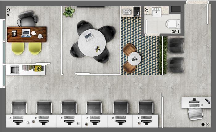 北京小戶型辦公室設計方案